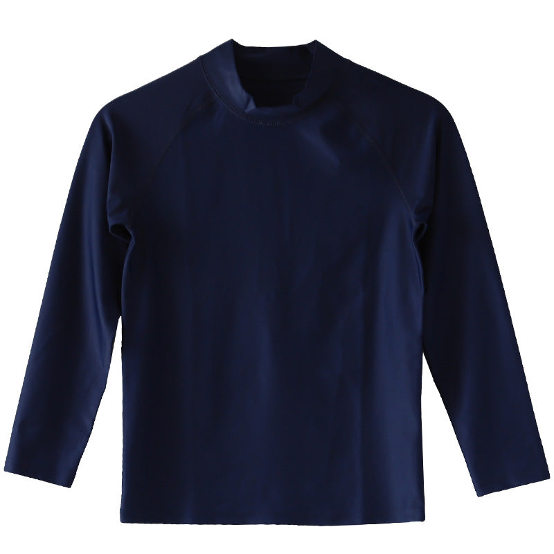 ラッシュガード かぶり キッズ 長袖 スクール水着 小学生 フードなし チャックなし 子供 90~170cm uvカット 男の子 女の子 学校 中学生 130 140 150 160 170 プール 男子 女子