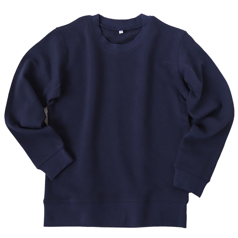綿100% トレーナー キッズ 無地 スウェット トップス 長袖 子供 100~150cm 男の子 女の子 110 120 130 140 コットン 部屋着 パジャマ 小学生 スクール 学校 子供服