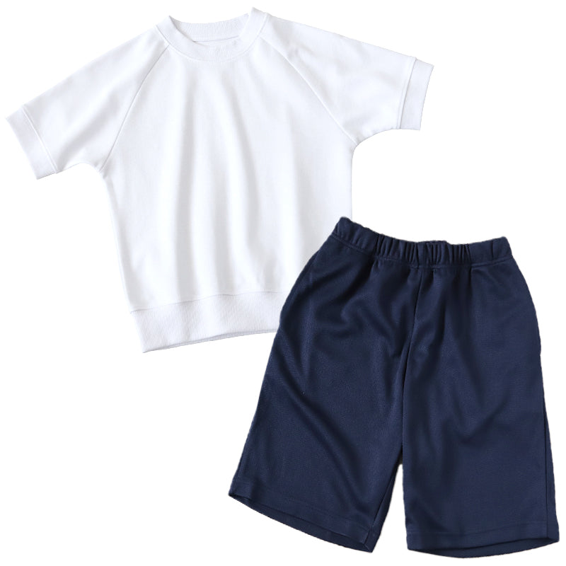 体操服 上下セット 半袖 ハーフパンツ 体操着 大きいサイズ 2点セット S~3L 小学生 中学生 男子 女子 半そで 半ズボン 短パン スクール 体育 衣替え 子供 子ども キッズ (送料無料)