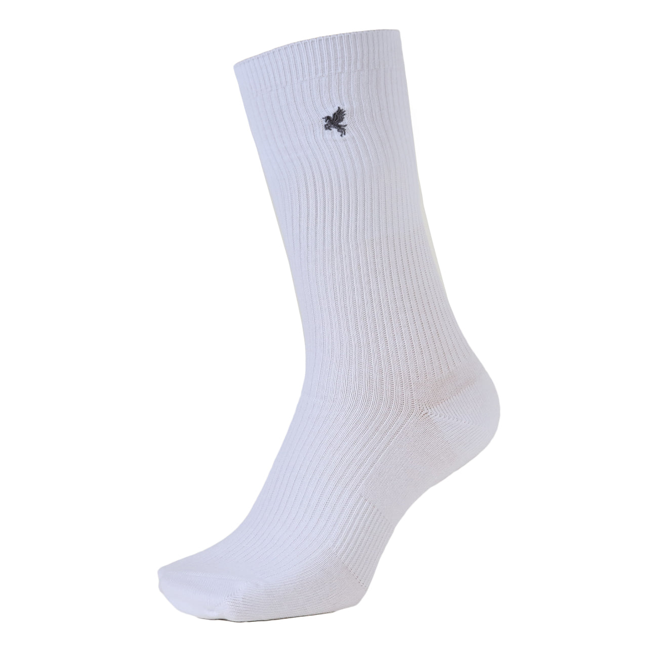 スクールソックス ワンポイント 女子 男子 クルー丈 靴下 20-22cm~24-26cm (白 紺 黒 学生 通学 ソックス 高校生 中学生 両面刺繍 スクログ)