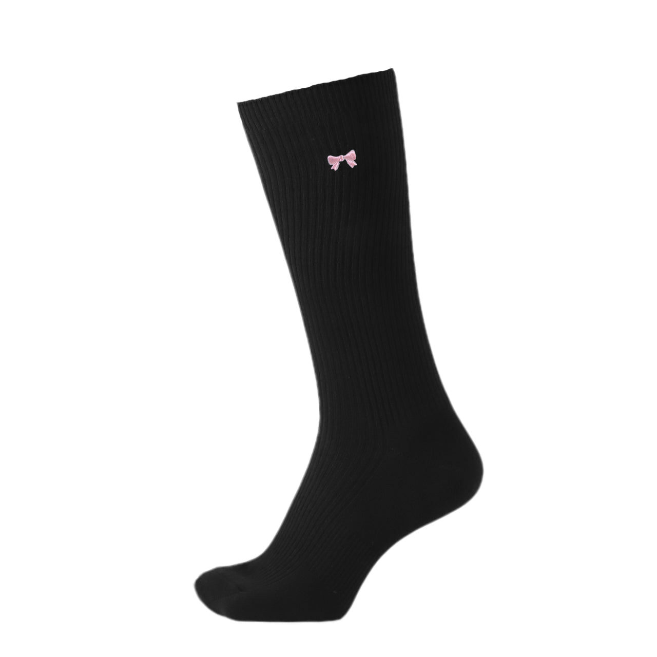 スクールソックス ワンポイント 女子 男子 スリークォーター丈 靴下 14-16cm~18-20cm (白 紺 黒 通園 通学 ソックス 小学生 学校 子供 キッズ 両面刺繍 スクログ)