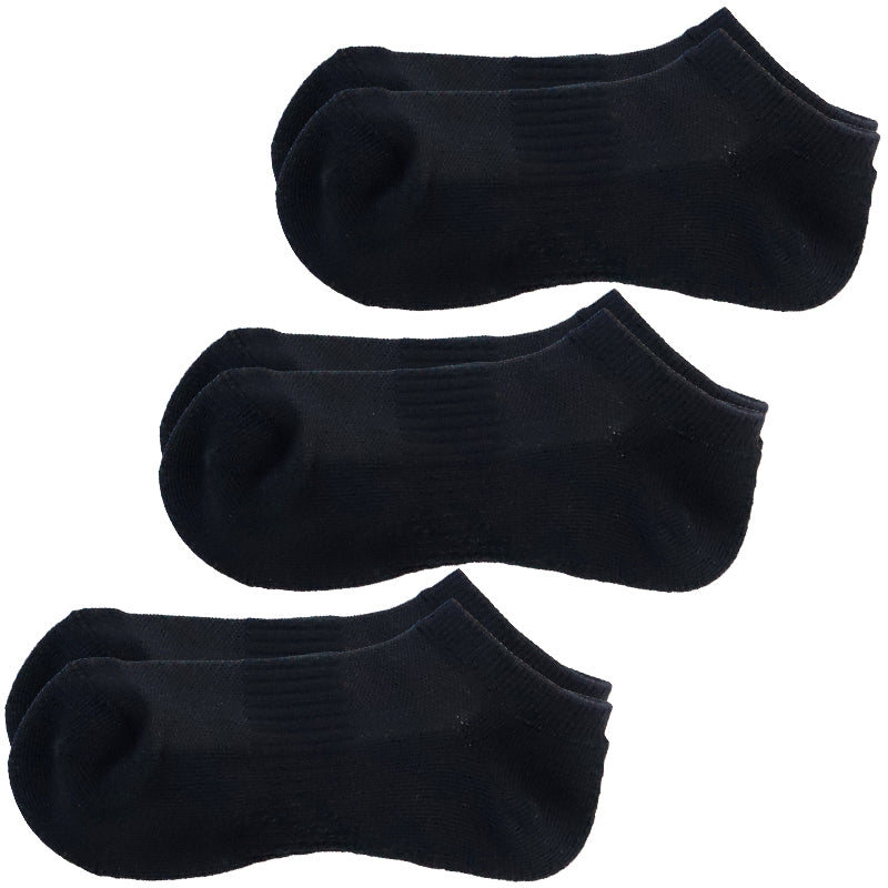 スクールソックス 白 無地 スニーカー丈 くるぶし 底パイル クッション性 靴下 学生 子供 3足セット 14-16cm~24-26cm まとめ買い スポーツ 体育 丈夫 破れにくい 通園 通学 黒 グレー 男子 女子 学校 小学生 中学生 高校生 キッズ