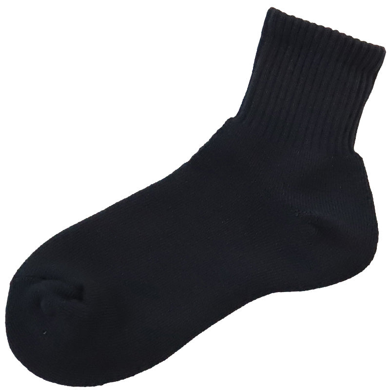スクールソックス 厚手 パイル ショート丈 靴下 無地 学生 通学 子供 14-16cm~24-26cm 白 黒 グレー ショートソックス 小学生 中学生 丈夫 破れにくい ふかふか スポーツ 体育 ソックス 学校