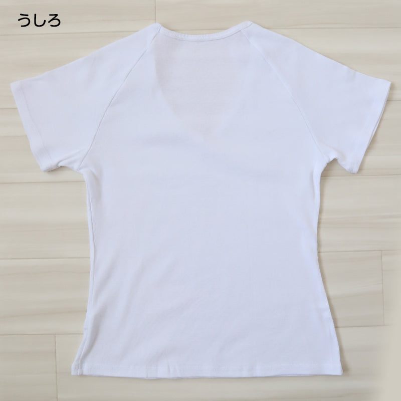 セーラー服 インナー 綿100% 半袖 tシャツ vネック 女子 S~BL 中学生 高校生 下着 子供 女の子 ジュニア キッズ スクール 学生 レディース コットン 抗菌防臭 スクールインナー