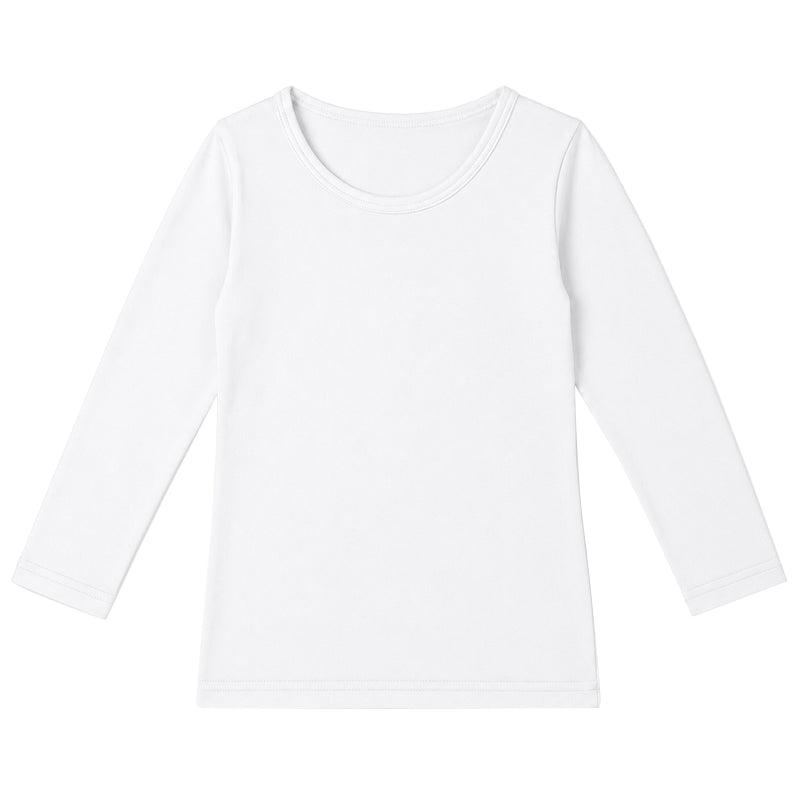 子供 裏起毛 インナー 女の子 8分袖 tシャツ 薄手 クルーネック 100cm~160cm キッズ 子ども 下着 肌着 冬 小学生 あったかインナー 防寒 裏微起毛 ロンT ふわふわ 100 110 120 130 140 150 160