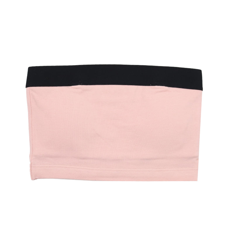 チューブトップ キッズ 綿 110-120cm~150-160cm 小学生 110 120 130 140 150 160 白 黒 中学生 女子 ジュニア用 下着 女の子 インナー シンプル