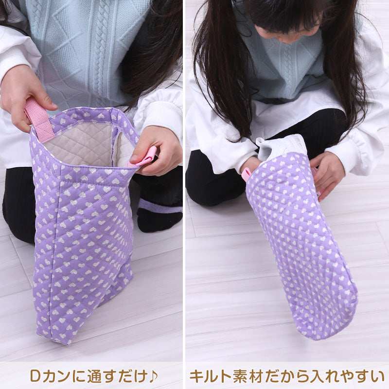 シューズバッグ シューズケース 上履き入れ 小学生 子供用 キッズ 男の子 女の子 キルティング 約30cm×23cm 通園 通学 幼稚園 保育園 入園準備 靴入れ 靴袋 入学準備 綿100 キルト (在庫限り)