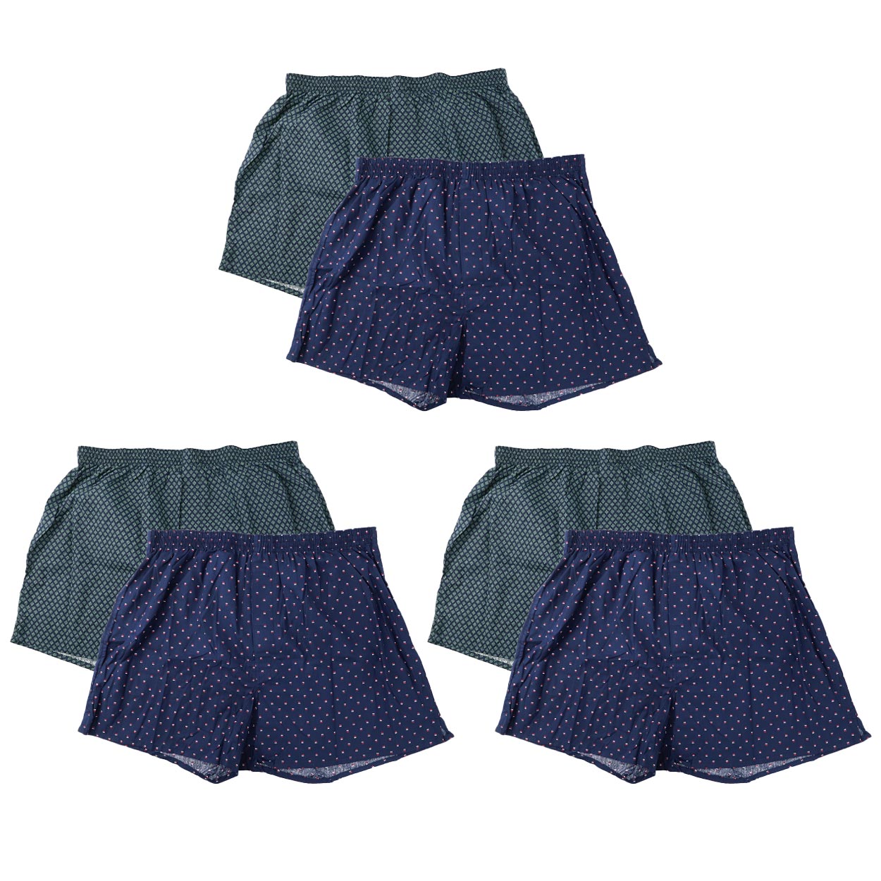 前開きトランクス2枚組×4セット 3L 4L 5L メンズ インナー コットン100% BIGサイズ 大寸 パンツ 下着 肌着 前あき