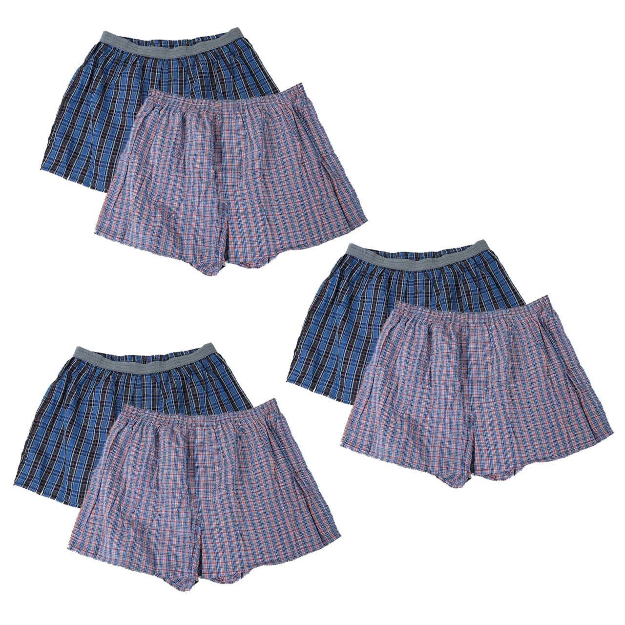 前開きトランクス2枚組×4セット 3L 4L 5L メンズ インナー コットン100% BIGサイズ 大寸 パンツ 下着 肌着 前あき