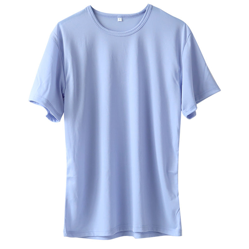 メンズ インナー 半袖 丸首 シャツ Tシャツ M~LL 超薄手 軽い 涼しい 夏 肌着 下着 アンダーウェア 夏 薄手 速乾