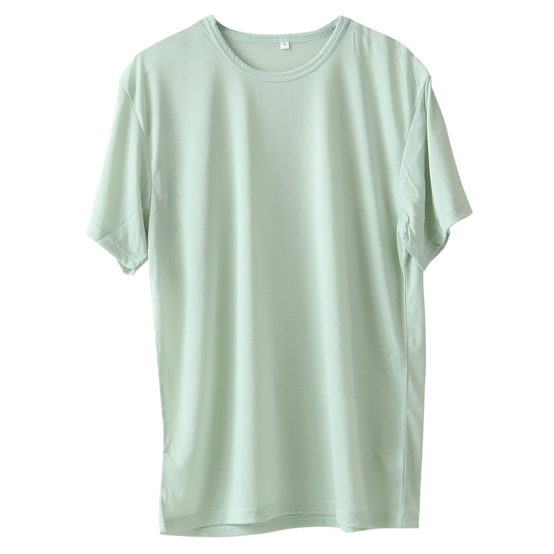 メンズ インナー 半袖 丸首 シャツ Tシャツ M~LL 超薄手 軽い 涼しい 夏 肌着 下着 アンダーウェア 夏 薄手 速乾