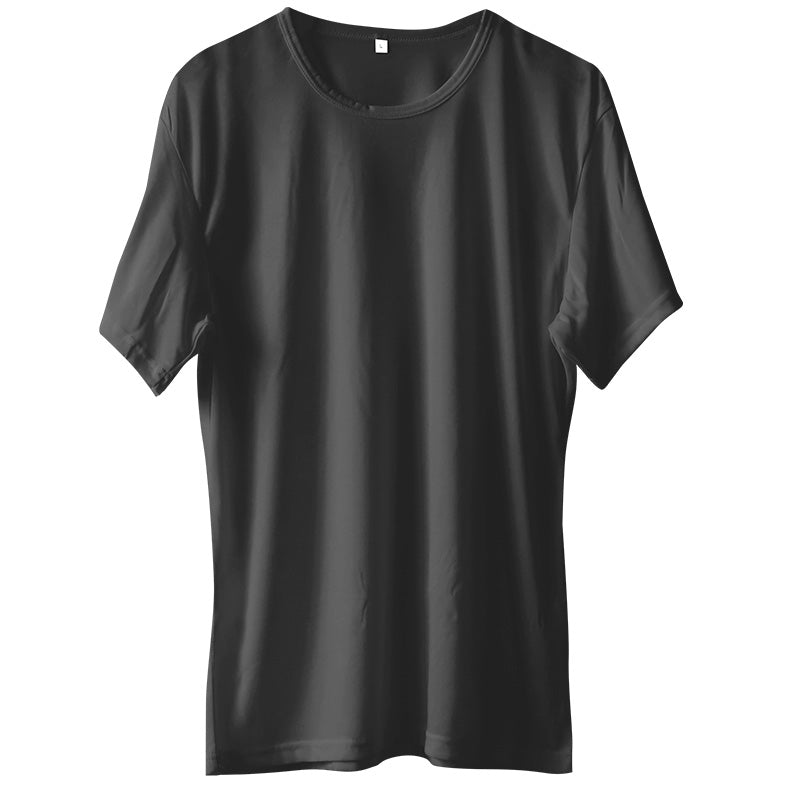メンズ インナー 半袖 丸首 シャツ Tシャツ M~LL 超薄手 軽い 涼しい 夏 肌着 下着 アンダーウェア 夏 薄手 速乾