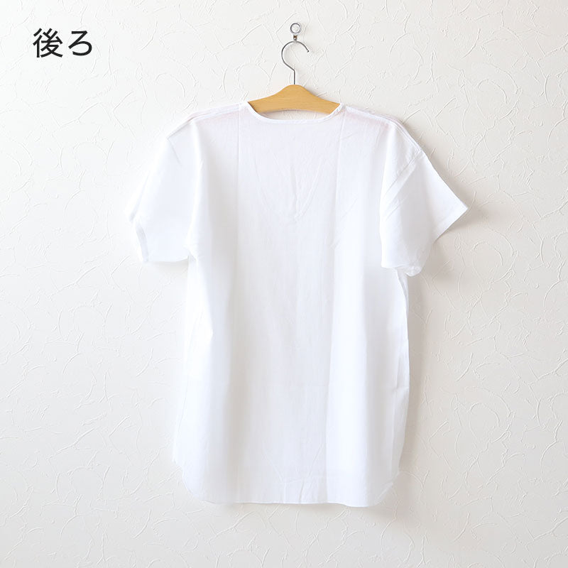 クレープ肌着 メンズ 半袖 tシャツ 綿100% 2枚組 M~LL (下着 インナー 夏 涼しい 吸汗速乾 男性 紳士 コットン Uネック U首 M L LL)