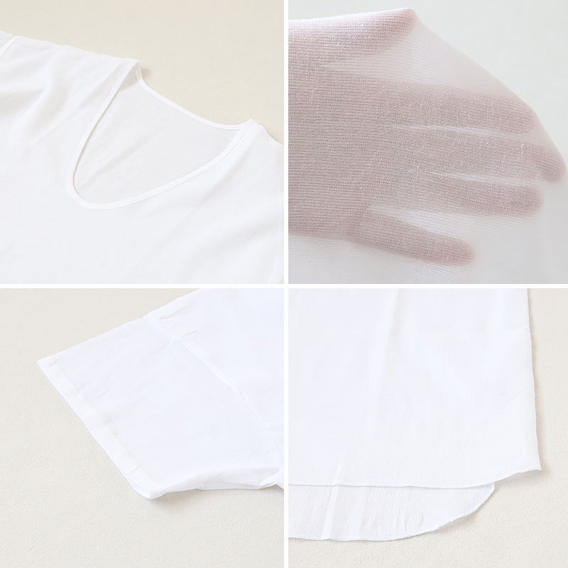 クレープ肌着 メンズ 半袖 tシャツ 綿100% 2枚組 M~LL (下着 インナー 夏 涼しい 吸汗速乾 男性 紳士 コットン Uネック U首 M L LL)