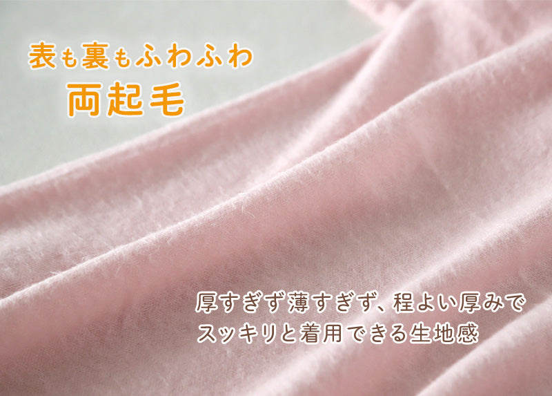 婦人 8分袖 インナー スリーマー スリーマ 長袖 肌着 両起毛 起毛 M~LL 当て布付き 当布 アンゴラ 毛混 婦人肌着 レディース シャツ 下着 肌着 暖かい あったか 防寒 冬 ふわふわ