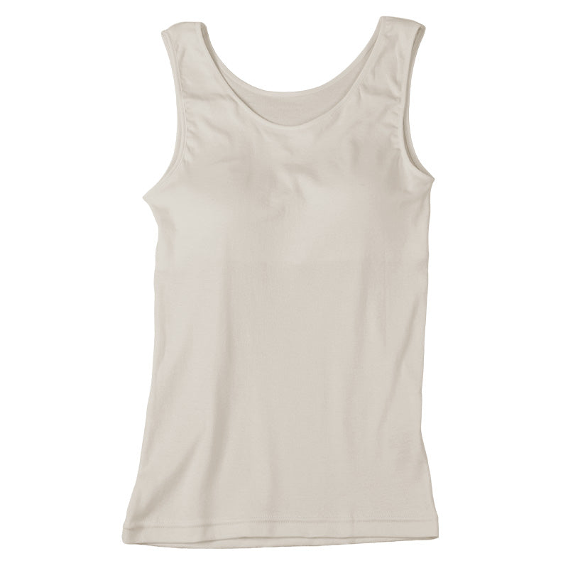 レディース 綿100% カップ付き タンクトップ ブラトップ ノースリーブ インナー 肌着 M L LL UVカット 紫外線対策 保湿 下着 女性 婦人 インナーシャツ コットン 夏