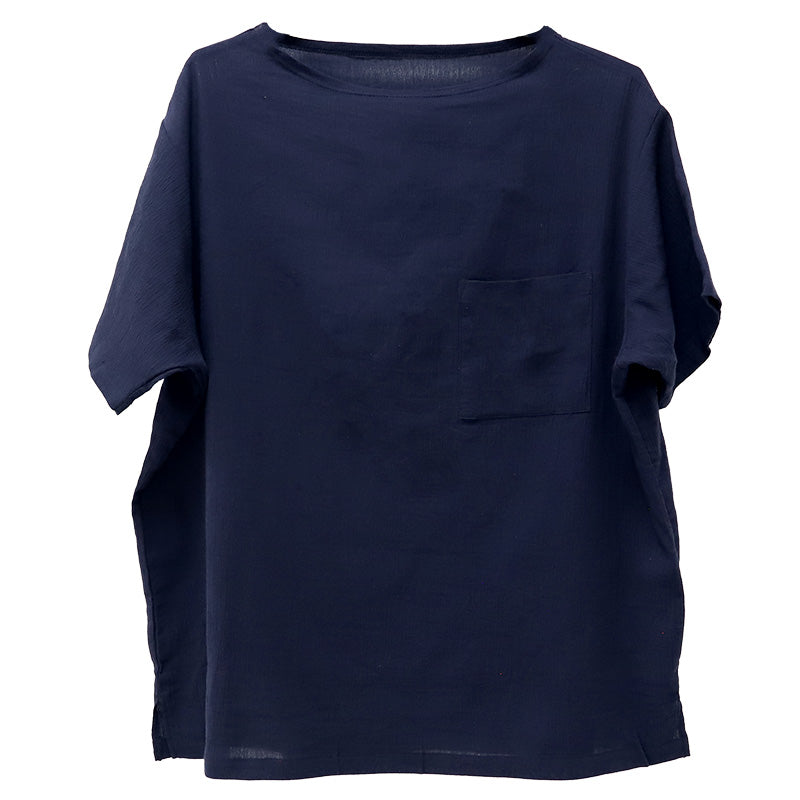 クレープ肌着 メンズ 半袖 tシャツ 綿100% ゆったり M L LL ブラック ネイビー 下着 インナー 夏 涼しい 吸汗速乾 男性 紳士 コットン 涼感 クールビズ (在庫限り)