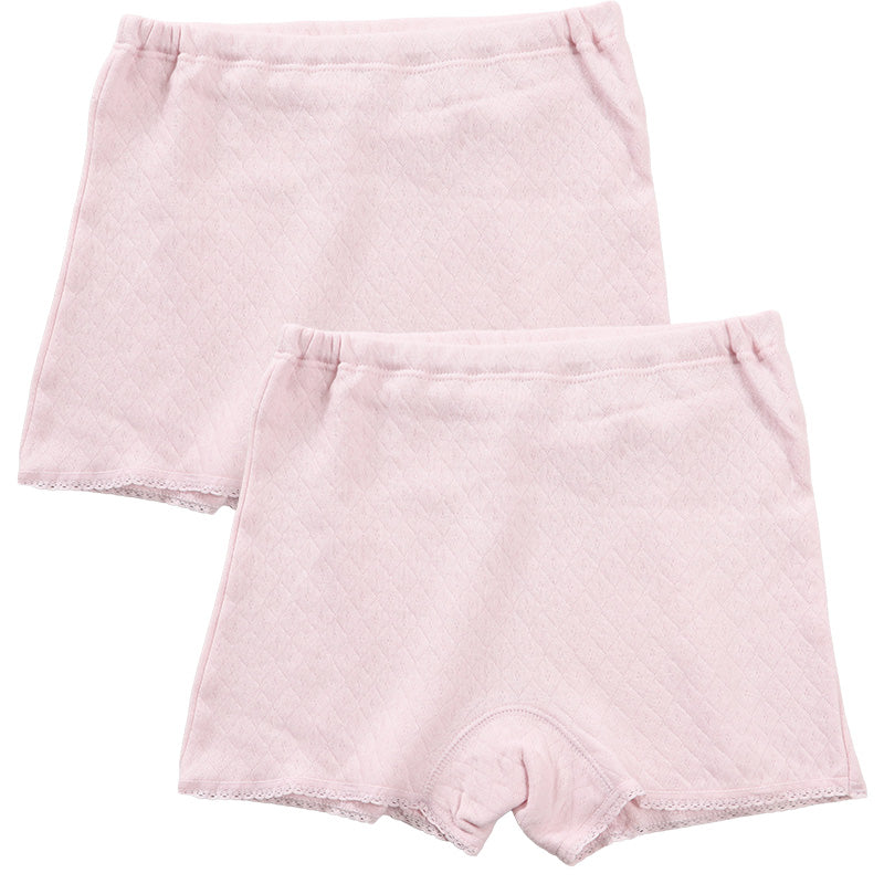 婦人 中綿入り キルト 1分丈 ショーツ 腰当付 2枚組 レディース 冬用 あったか M L LL 肌着 パンツ 下着 インナー ボーイレッグ 一分丈 綿100 綿 キルトインナー 防寒 中わた入り あたたか ソフト ぬくもり 保温 重ねばき 冷え対策