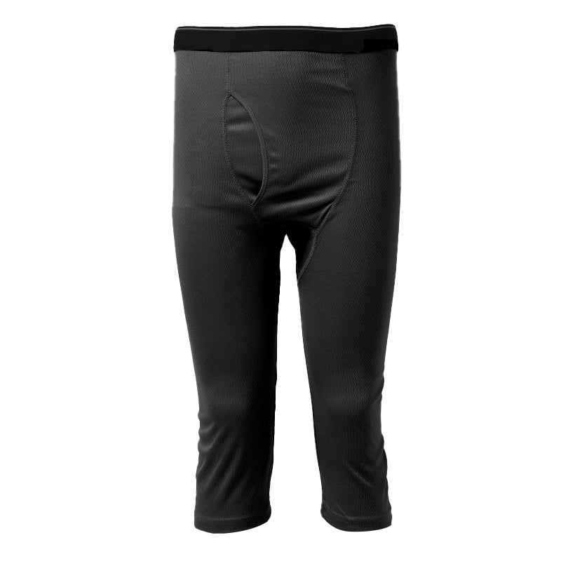 メンズ インナー 7分丈 ロングパンツ ハニカムメッシュ 吸汗速乾 通気性 ストレッチ 前開き アウトゴム 下着 ズボン下 M L LL グレー 黒 紳士 男性 春 夏 ロングボクサー ステテコ 涼しい ムレにくい 汗対策 快適 シンプル 無地 スラックス下