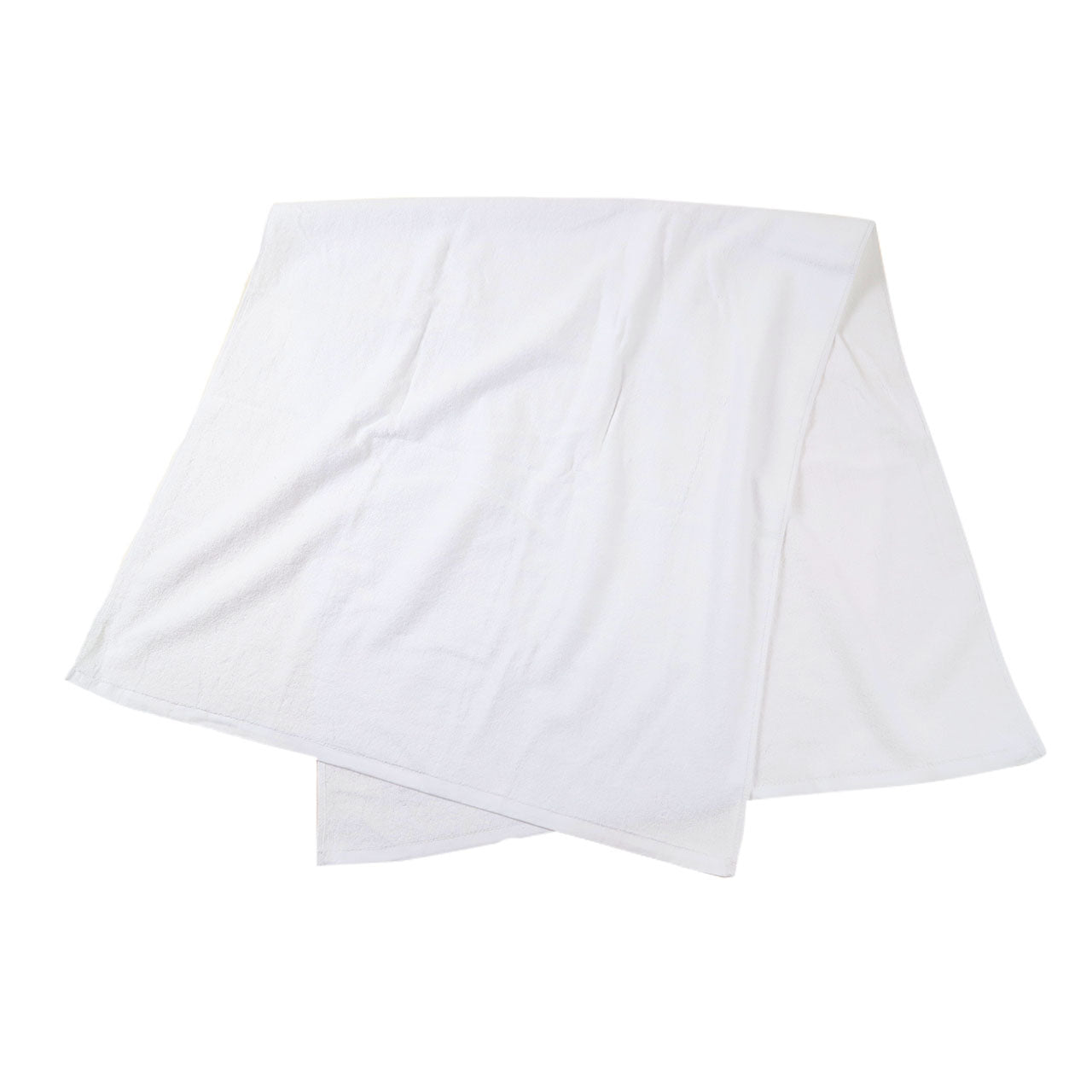 1200匁 白バスタオル 双糸 12枚組 約70×138cm (バスタオル やわらか 綿100% まとめ買い) (送料無料) (在庫限り)