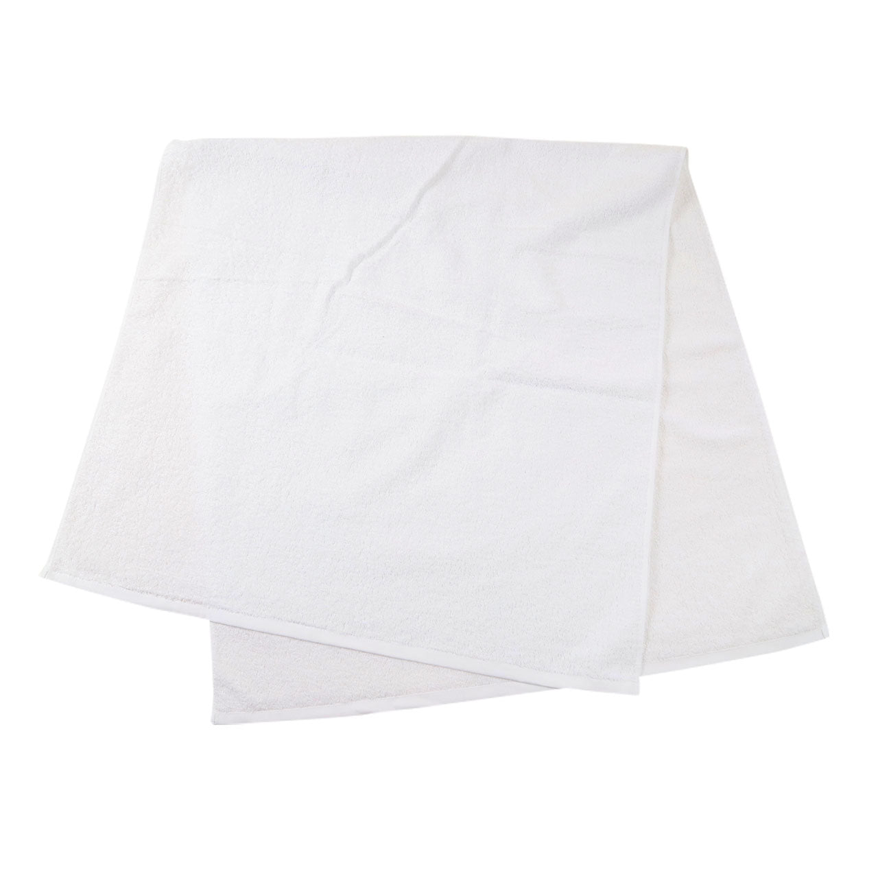 1200匁 白バスタオル 単糸 12枚組 約70×140cm (バスタオル やわらか 綿100% まとめ買い) (送料無料) (在庫限り)
