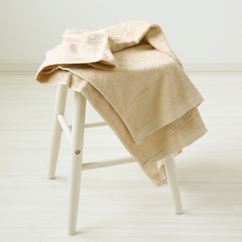 エステ用 21番手単糸 バスタオル標準厚(900匁) 約65cm×130cm 標準厚地 綿100% 無地 ホテルタオル