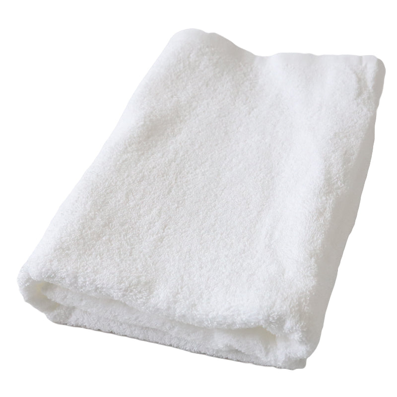 エステ用 21番手単糸 バスタオル標準厚(900匁) 約65cm×130cm 標準厚地 綿100% 無地 ホテルタオル