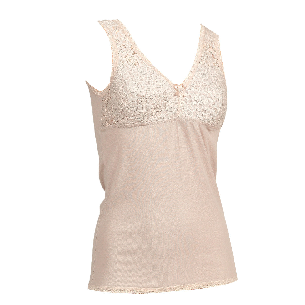 レディース タンクトップ カップ付き インナー ノンワイヤー M~3L (肌着 下着 ゆったり 丈長め シャツ シニア 吸汗速乾 大きいサイズ 日本製)