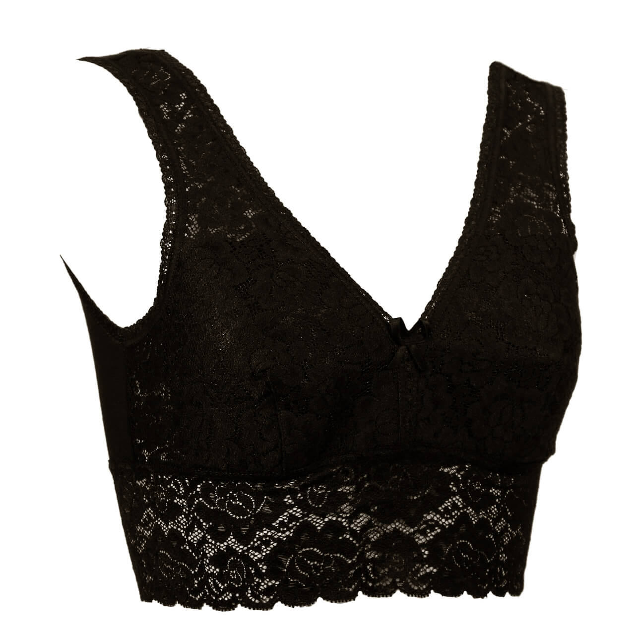レディース ハーフトップブラ ノンワイヤー ブラジャー 楽ブラ M~3L (肌着 下着 カップ付き インナー ゆったり しめつけない シニア 吸汗速乾 大きいサイズ 日本製)