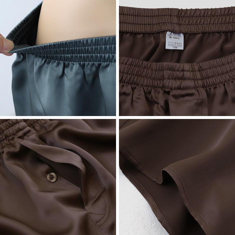 トランクス シルク メンズ 前開き M~3L パンツ 下着 インナー シルク100% 絹 サテン 男性 大きいサイズ M L LL 3l 敏感肌 肌に優しい プレゼント ギフト 贈り物 父の日 男性 (送料無料)