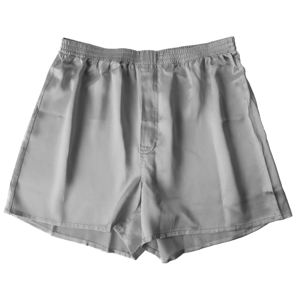 トランクス シルク メンズ 前開き M~3L パンツ 下着 インナー シルク100% 絹 サテン 男性 大きいサイズ M L LL 3l 敏感肌 肌に優しい プレゼント ギフト 贈り物 父の日 男性 (送料無料) (在庫限り)