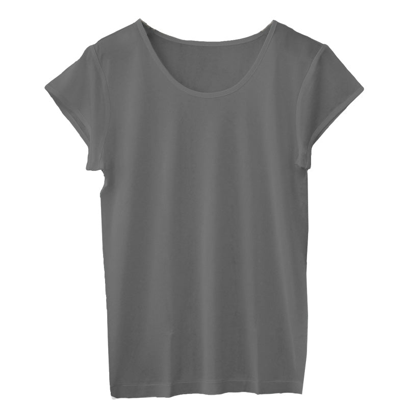 シルク インナー 半袖 レディース フレンチ袖Tシャツ M~LL シルク100% Tシャツ 肌着 下着 女性 薄手 快適 uvカット 保湿 保温 婦人肌着 敏感肌 冷え取り 冷え対策 肌に優しい 柔らかい 春夏 秋冬 オールシーズン (送料無料)