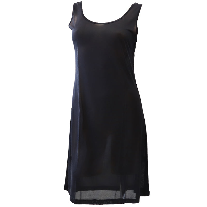 シルク スリップ ロング 90cm丈 シルク100% 下着 レディース M~LL ワンピース インナー 冷えとり 透け 汗取り 脇汗 対策 汗染み 肌着 シミーズ シュミーズ タンクトップ (送料無料)