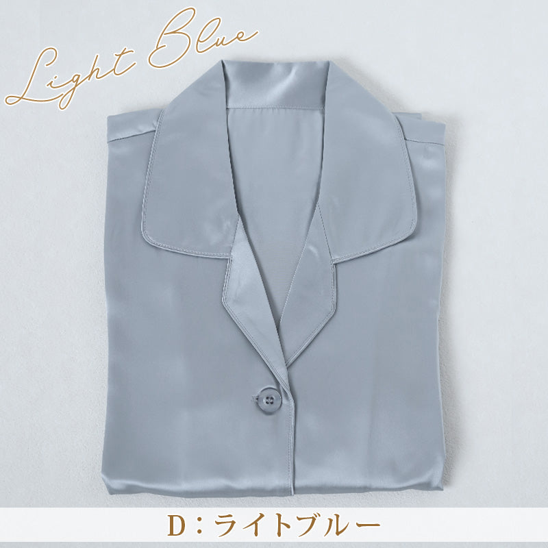 シルク パジャマ レディース 長袖 シルク100% M~3L レディースパジャマ サテン 長袖 ナイトウェア 寝巻 冷えとり 暖かい 通年 冷え対策 uvカット ルームウェア 母の日 (送料無料)