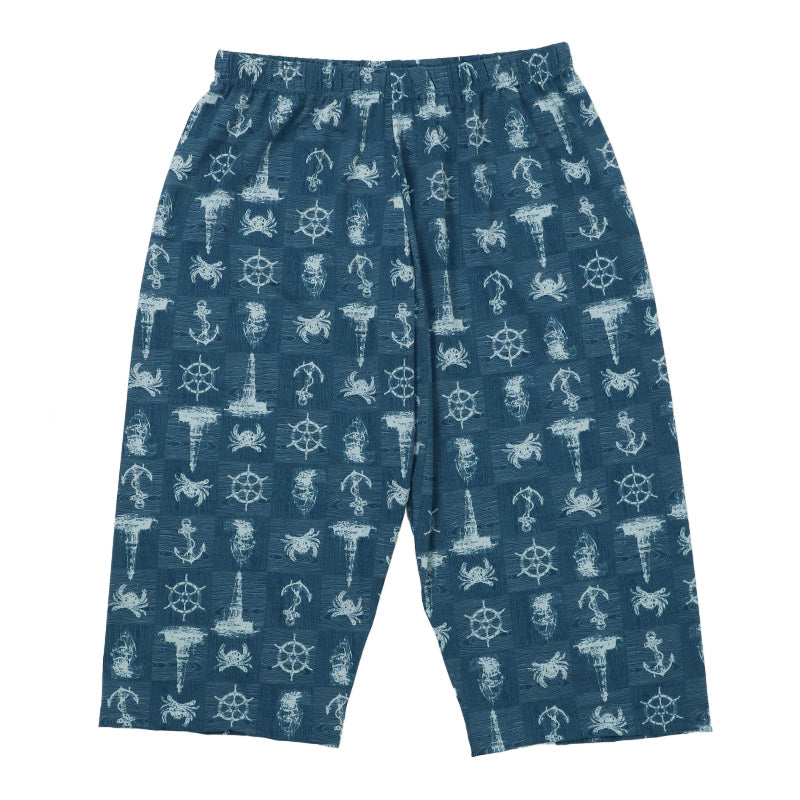 ステテコ メンズ 夏用 ルームパンツ 7分丈 ストレッチ M ~ 3L 部屋着 ルームウェア ズボン パジャマ 夏 紳士 男性 シャレテコ すててこ パンツ 大きいサイズ