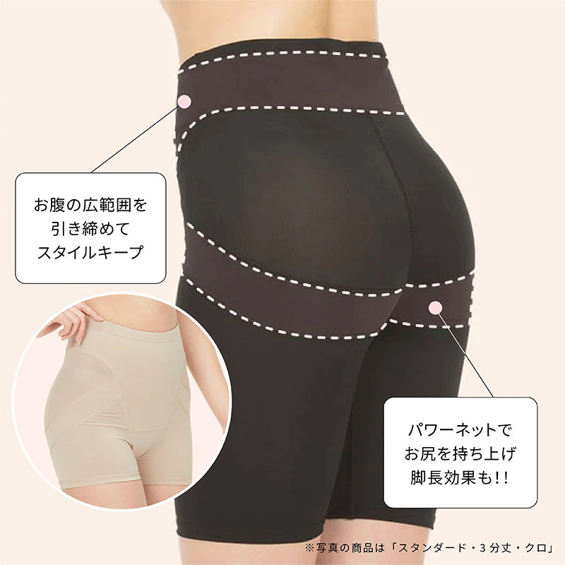 レギンス レディース 1分丈 M ~ 3L スパッツ インナー 下着 女性 ストレッチ 快適 伸縮 ヒップアップ 大きいサイズ 下腹 着圧 加圧 着痩せ 補正 補正下着 補整 補整下着 ガードル 骨盤