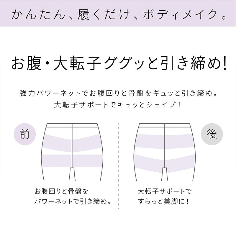 レギンス レディース 10分丈 M ~ LL スパッツ インナー 下着 女性 ストレッチ 快適 伸縮 大きいサイズ 下腹 着圧 加圧 着痩せ 補正 補正下着 補整 補整下着 大転子 美脚 ガードル