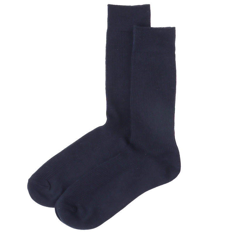 ひろしコラボソックス リブクルーソックス メンズ 靴下 25-27cm・27-29cm ビジネスソックス スクールソックス カジュアル 消臭 男性 男子 紳士 クルーソックス