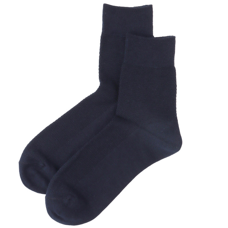 ひろしコラボソックス 鹿の子ショートソックス メンズ 靴下 23-25cm ビジネスソックス スクールソックス カジュアル 消臭 男性 男子 紳士 ショートソックス