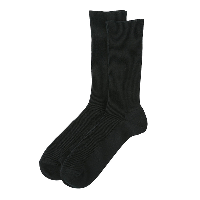 ソックス メンズ 足口ゴム無し 綿混 靴下 24-26cm 26-28cm 男性 紳士 くつ下 ゴムなし メンズ靴下 カラフル コットン 無地 締め付けない ビジネスソックス クルーソックス