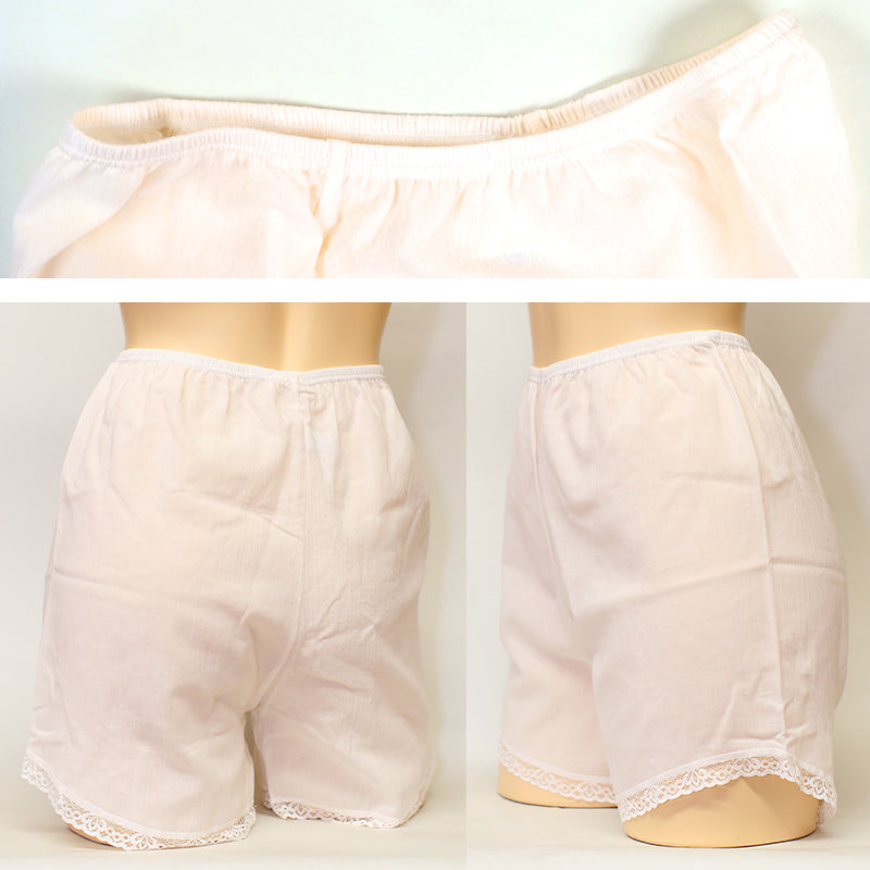 素肌工房 甘撚 フレアパンツ M~LL ペチコート タップパンツ ペチパンツ 下着 夏 レディース ボトム インナー 薄手 クレープ (在庫限り)