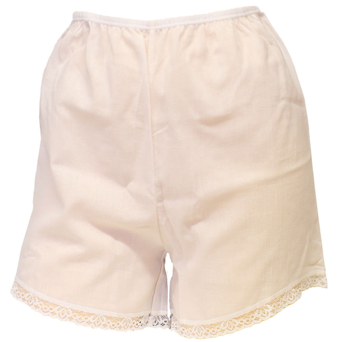 綿100% フレアパンツ 夏 下着 ズボン下 ひざ上 レディース M~LL ペチパンツ ペチコート タップパンツ ボトム インナー 薄手 クレープ