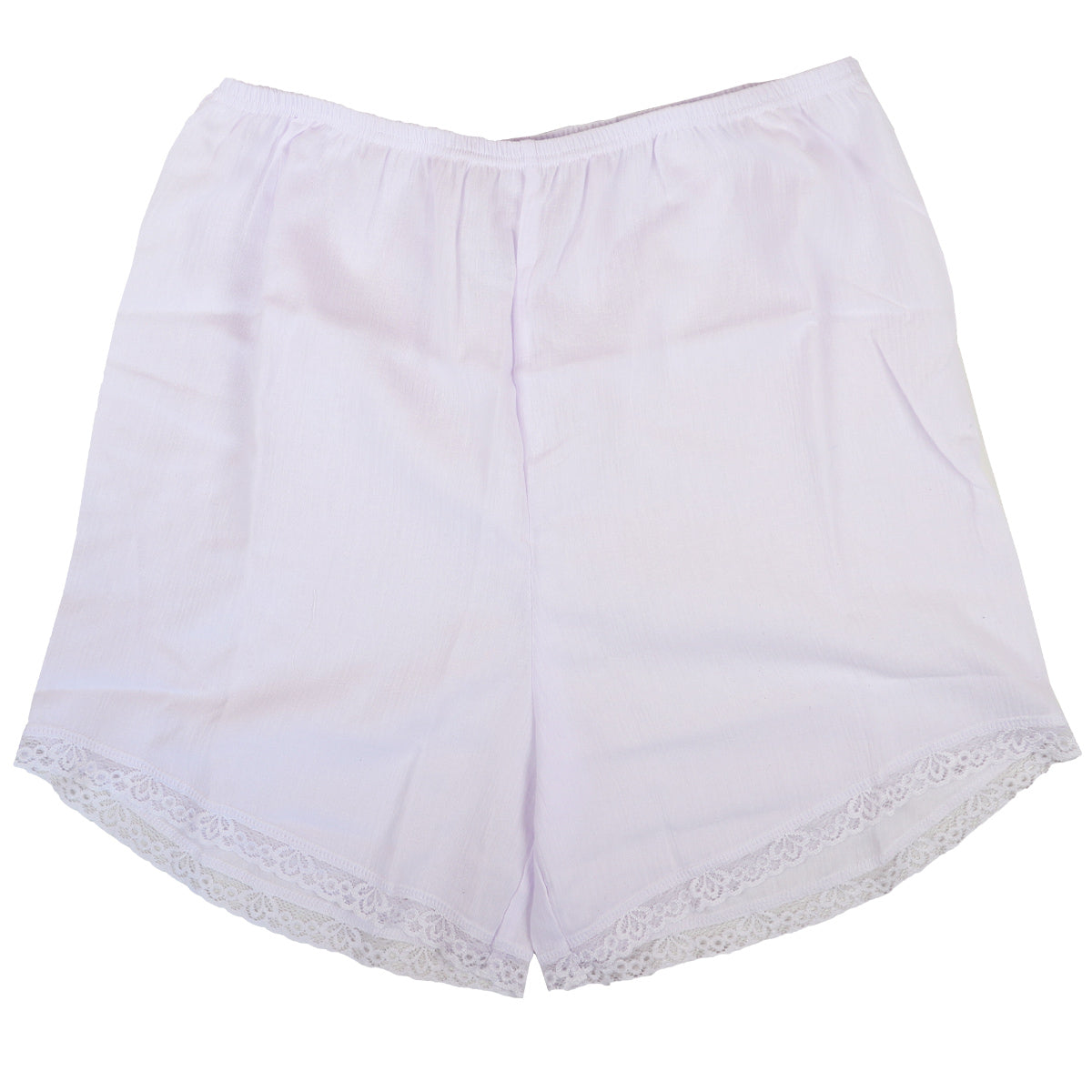 綿100% フレアパンツ 夏 下着 ズボン下 ひざ上 レディース M~LL ペチパンツ ペチコート タップパンツ ボトム インナー 薄手 クレープ