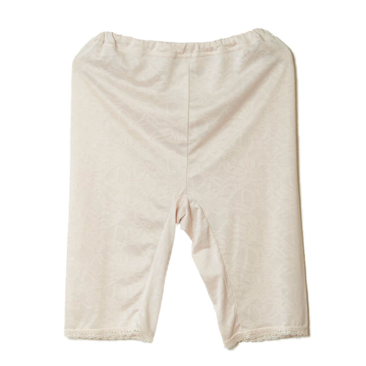 5分丈パンツ インナーパンツ レディース シルク M・L (下着 ボトム インナー 5分丈 タップパンツ ズボン下 ひざ上 レギンス ジャガード織) (在庫限り)