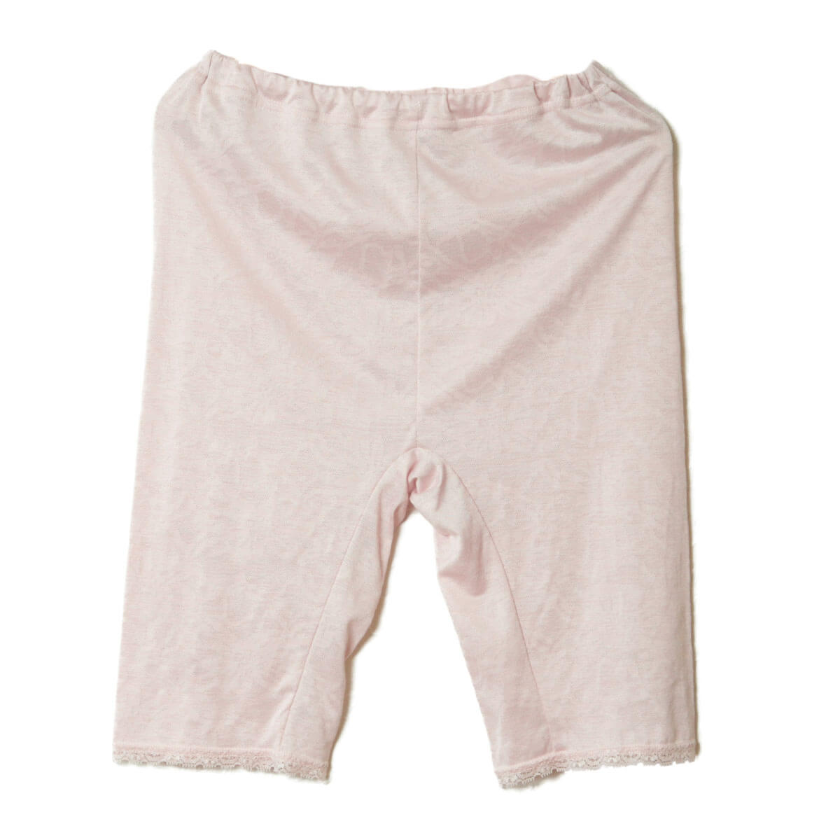 5分丈パンツ インナーパンツ レディース シルク M・L (下着 ボトム インナー 5分丈 タップパンツ ズボン下 ひざ上 レギンス ジャガード織) (在庫限り)