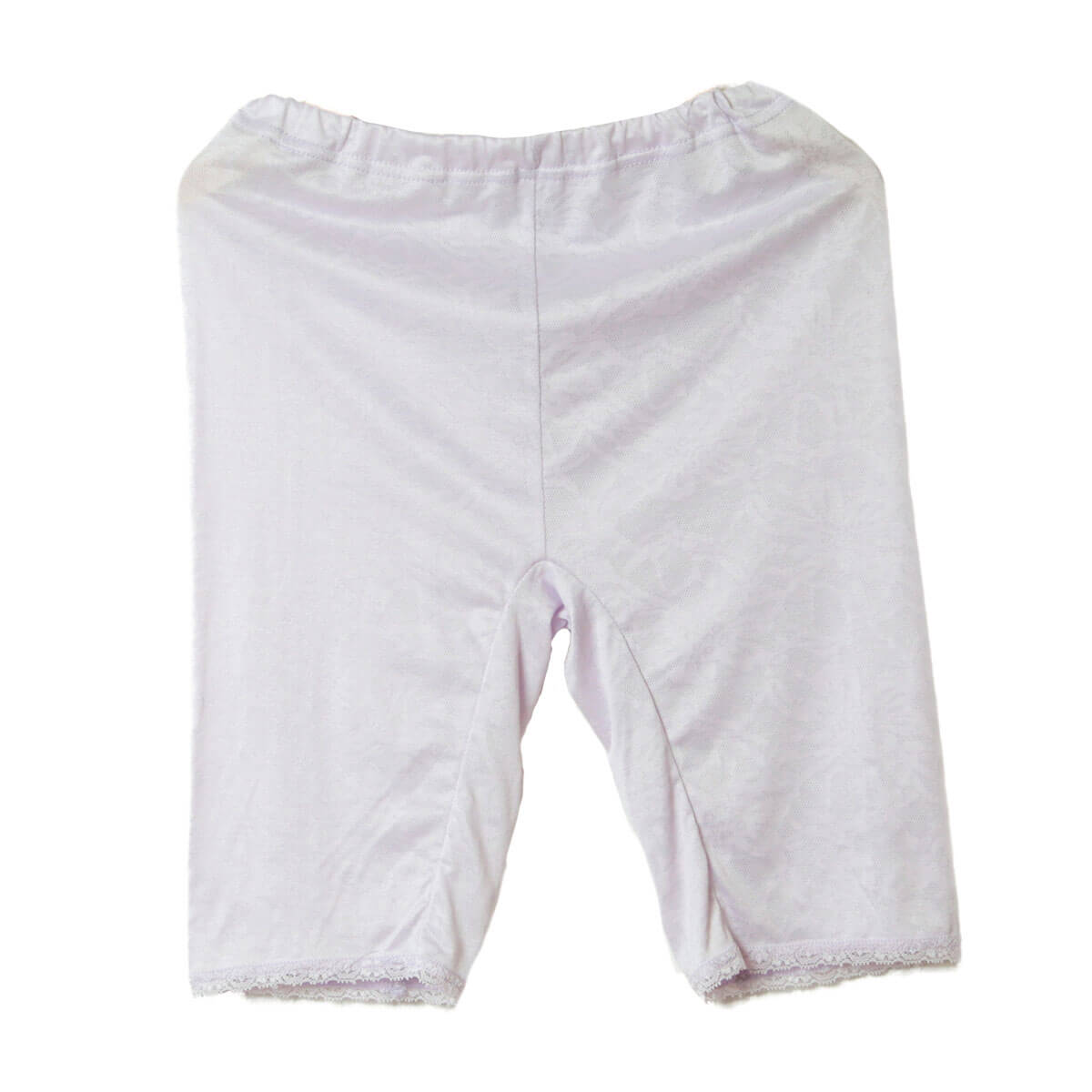 5分丈パンツ インナーパンツ レディース シルク M・L (下着 ボトム インナー 5分丈 タップパンツ ズボン下 ひざ上 レギンス ジャガード織) (在庫限り)