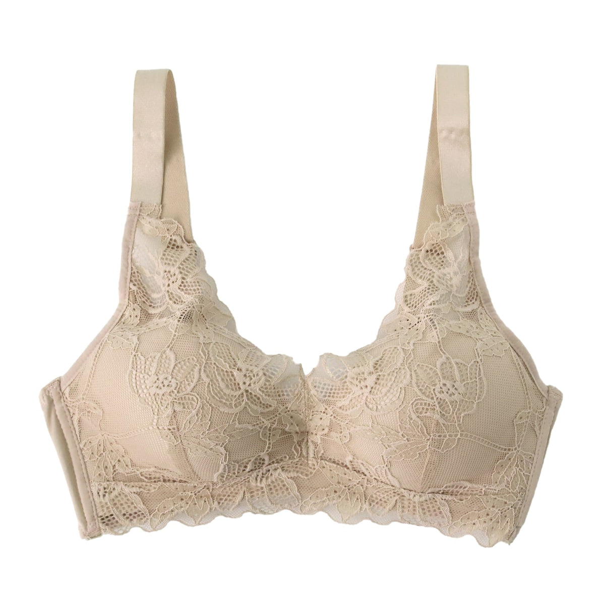 ブラジャー ノンワイヤー 脇高 ノンワイヤーブラ レディース レース 楽 くすみカラー M~3L 女性 下着 かわいい 締め付けない ワイヤレス ワイヤーなし 脇肉 単品 婦人 インナー ソフトブラ