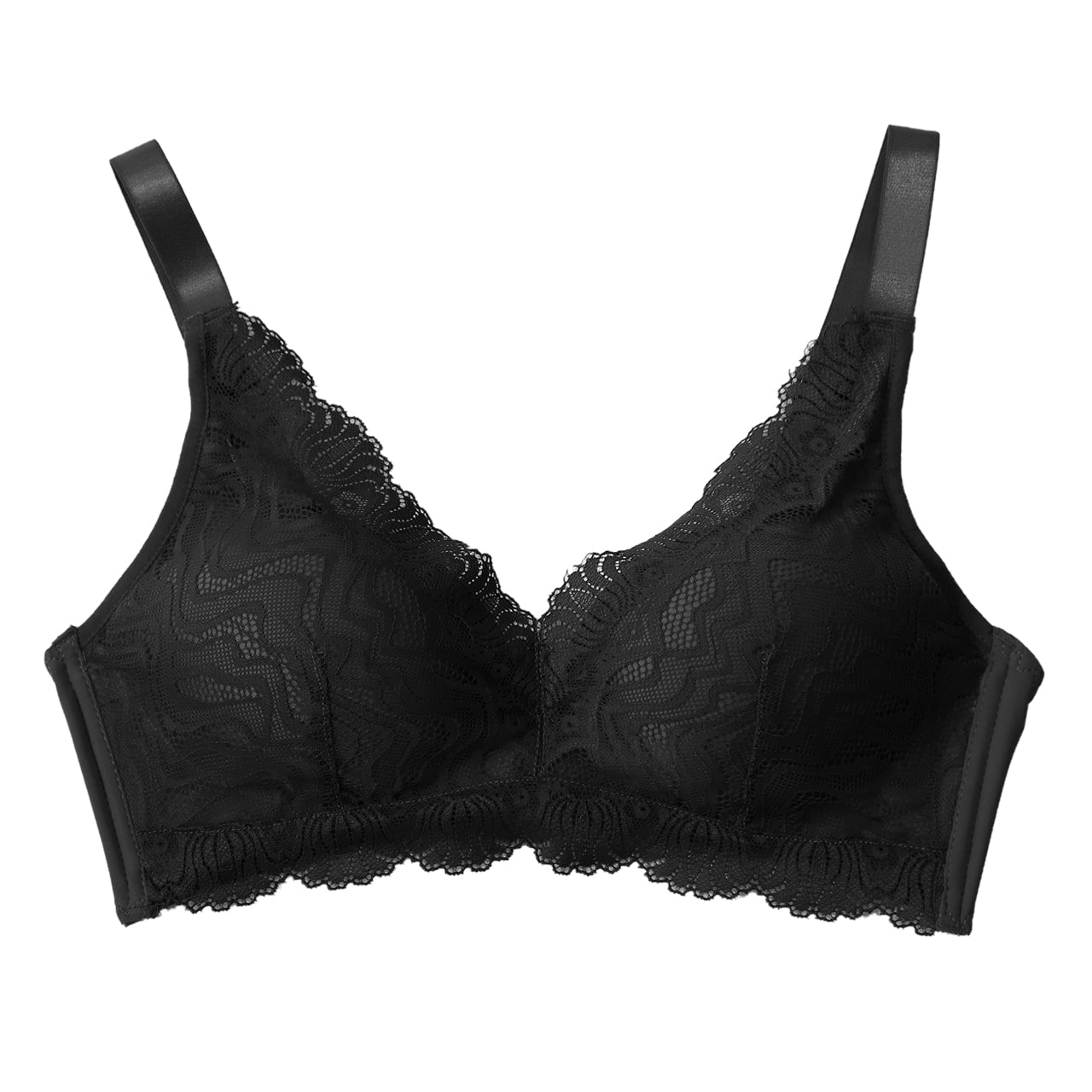 ブラジャー 脇高 ノンワイヤー ノンワイヤーブラ レース くすみカラー M~3L レディース 女性 下着 かわいい 脇肉 ワイヤレス ワイヤーなし 単品 婦人 インナー 締め付けない 楽 ラク フィット ソフトブラ