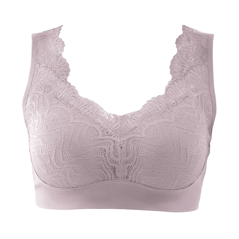 ノンワイヤーブラ 脇高 レース ブラジャー ノンワイヤー レディース M~LL (ワイヤレス ワイヤーなし 単品 女性 下着 婦人 インナー 締め付けない 楽 ラク フィット ソフトブラ) (在庫限り)
