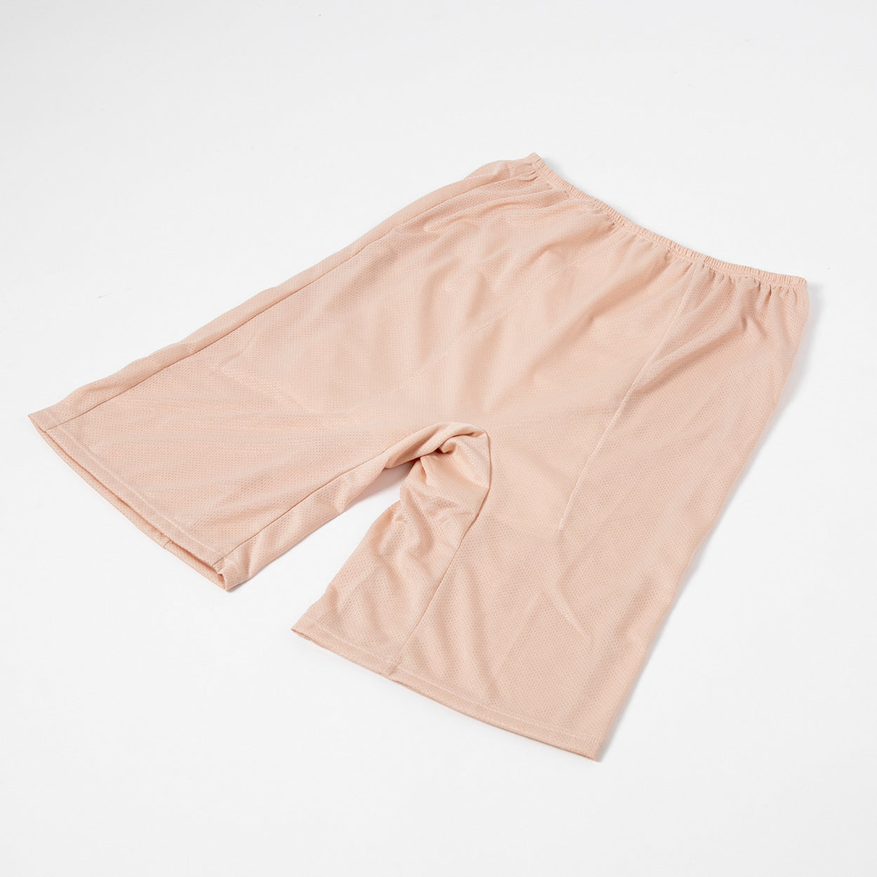 ペチパンツ サニタリー 防水布つき 透け防止 5分丈 防水 蒸れない メッシュ 通気性 スカートの下に重ねて安心 ブラック 黒 ベージュ サラサラ 透けない 生理 スカート ズボンの下 M L LL
